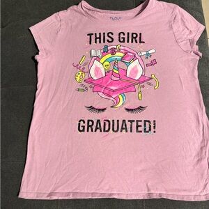 The Children's Place Pink Unicorn 'This Girl Graduated' Graphic Tee